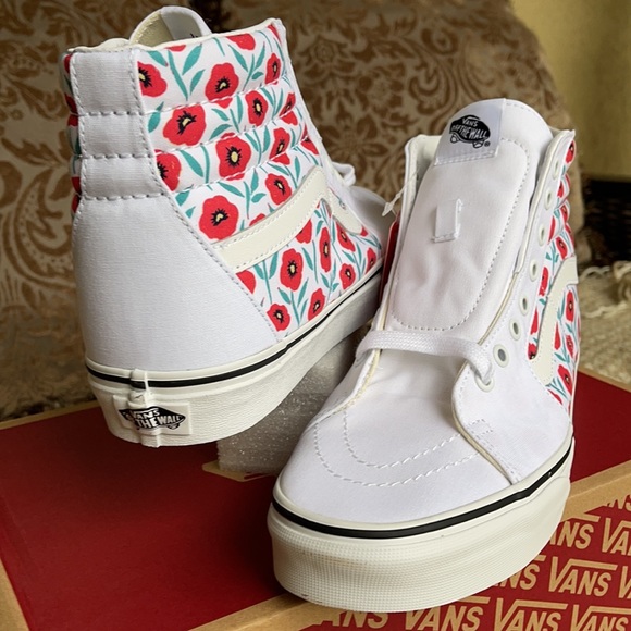 Vans Sk8-Hi Flowers True White WMNS - Picture 11 of 16